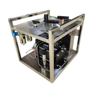 USUN-Marken modell: WS-2AH512 Max420Mpa Edelstahl rahmen Ultra-Hochdruck-Doppelkopf-tragbares luft getriebenes Hydraulik system - Product Image 1