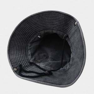 Sombrero de Pescador de Mezclilla Lavada para Primavera/Verano, con Letra Bordada Personalizada, para Deportes al Aire Libre y Pesca, con Cordones - Product Image 4