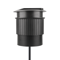 Enchufe de Escritorio con Puertos USB A y C, 16A 250V, Cable de 1.4m, Diseño Empotrado, Cableado Retráctil, Almacenamiento de Cables, 80mm, Enchufe Múltiple