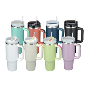 Gobelet de voyage isotherme en acier inoxydable de 40 oz, isolation sous vide de 6 à 12 heures, sans BPA, anti-fuite, avec poignée et couvercle – Entrepôt USA - Product Image 3