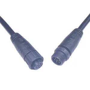 M12 2 3 4 5 6 8 9 Pin Snel Slot Waterdichte Ip67 Ip68 Mannelijke Vrouwelijke Outdoor Intelligente Paneel Led Verlichting Connector