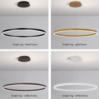 Lampe suspendue en aluminium poli à prix raisonnable, style nordique japonais simple, pour salon, chambre à coucher, restaurant, hôtel, intérieur