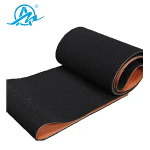 Oil Resistant Rough Top Rubber Conveyor Belt For Airport Baggage