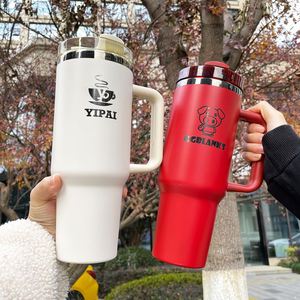 Tasses personnalisées avec logo chocolaté doré sous le dessus, 40 oz, revêtement poudré, gobelets de voyage H2.0 30 oz - Product Image 2