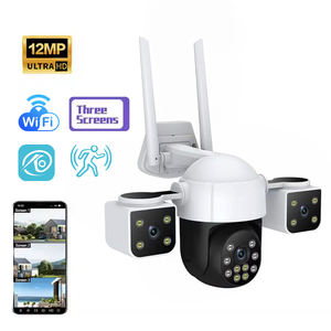 15 ميجا بكسل في الهواء الطلق 4K كامل اللون كشف الرؤية الليلية AI تتبع الإنسان في اتجاهين بطاقة SD الصوت IP 3 عدسة - Product Image 1