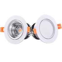 Spot encastré rond commercial intérieur 3 CCT, 3W 5W 7W 10W 15W 20W 30W, LED COB