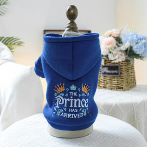 작은 개 소녀 소년을위한 따뜻한 애완 동물 스웨터 작은 개 후드 가을 강아지 옷 - Product Image 4