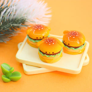 ชาร์มเรซิ่นรูปอาหารจิ๋ว น่ารัก ลายแมว KT ลูกสุนัข เบอร์เกอร์ สำหรับตกแต่งเคสมือถือ DIY ของตกแต่งตู้เย็น ของประดับตกแต่งโต๊ะทำงาน - Product Image 2