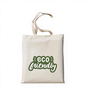 Sac fourre-tout en coton personnalisé avec logo et couleur, robuste, lavable, réutilisable, avec bandoulière pour les courses, les événements, les promotions d'entreprise - Product Image 1