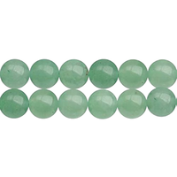 100 Perles Rondes en Pierre Naturelle 8mm Turquoise, Pierres Précieuses en Vrac pour Bracelet Élastique, Collier, Fabrication de Bijoux, Chine