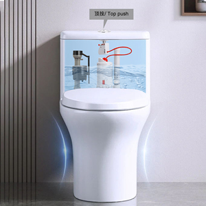 T0219 easyfit Deluxe <span class=keywords><strong>dual</strong></span>-tuôn ra Kit cho nhà vệ sinh <span class=keywords><strong>push</strong></span> <span class=keywords><strong>button</strong></span> với không có Tank loại bỏ ABS & PP chất liệu cho phòng tắm sử dụng - Product Image 6