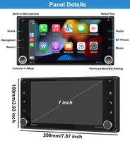 Estéreo para Auto con Android 13 para Toyota RAV4, Alphard, Land Cruiser 2001-2006, 100-64G DSP, CarPlay/Android Auto Inalámbrico