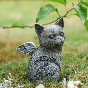 Pierre commémorative personnalisée pour animaux de compagnie, en résine écologique peinte à la main, avec motif d'amour, pour chats et chiens - Product Image 3