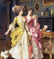 Reproduction de peinture à l'huile, peintures classiques, décoration murale pour salon, peinture à l'huile faite à la main sur toile