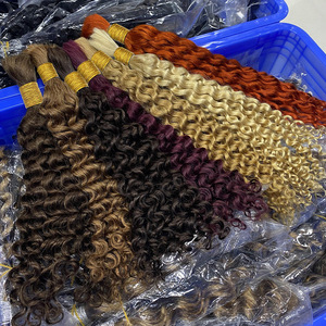 FYD Vente en gros de perruques en cheveux humains, lots de cheveux humains bruts 100% naturels, cheveux en vrac Deep Wave - Product Image 4