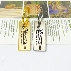 سلسلة مفاتيح معدنية مخصصة بشعار على شكل حرف، حلقة مفاتيح مرصعة بالكريستال والأحجار الكريمة - Product Image 5