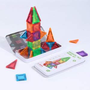 MAGPLAYER Piastrelle Magnetiche da Viaggio, Mini Blocchi Magnetici, Giocattoli Educativi per Bambini e Regali per Bambini - Product Image 1