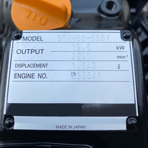 Ensemble moteur diesel 3 cylindres Luyue 3TNV88 19,6 kW 2200 tr/min pour mini-excavatrice Hitachi 3 tonnes ZX30U-2 - Product Image 6