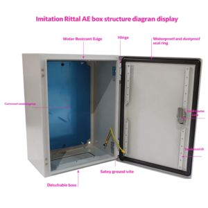 Коробка управления из стали IP54 с фосфатированием и порошковым покрытием - Product Image 2