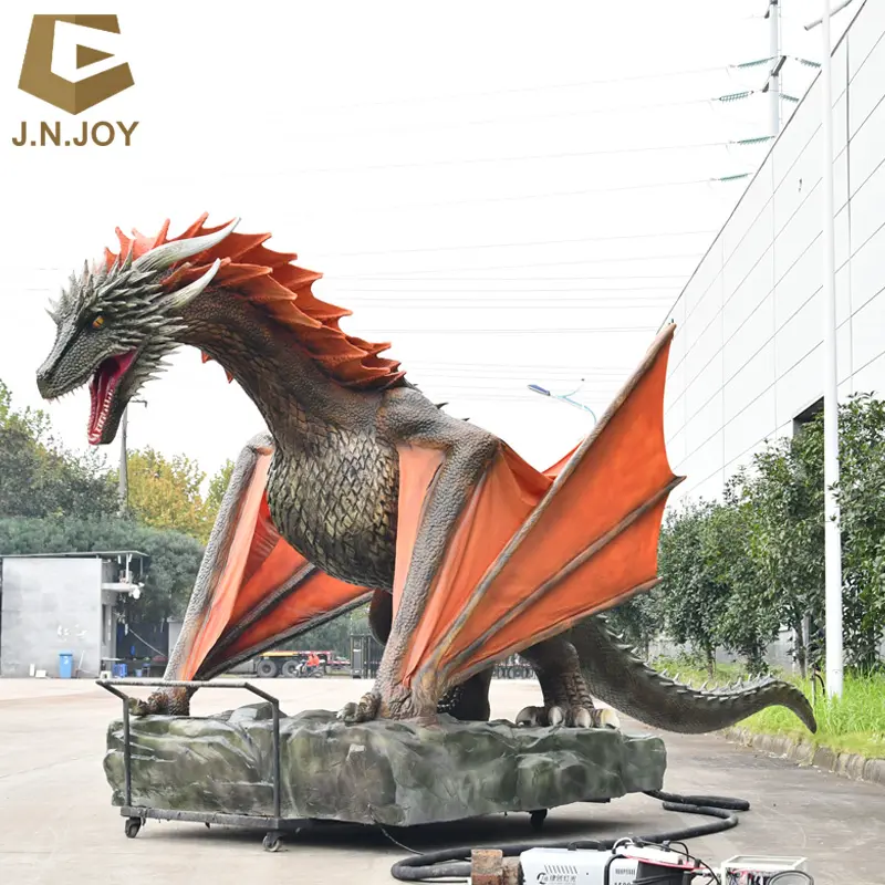 SGAD119 Model Naga Barat Animatronik Realistis Kustom untuk Taman