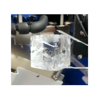 Máquina de Hielo Comercial Integrada de Acero Inoxidable, 100 kg/Día, Depósito de Hielo de 40 kg, Bajo Mostrador, Sin Escarcha, Puerta Única