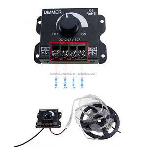 Led dải ánh sáng dimmer điều chỉnh độ sáng núm điều khiển điện áp quy định vô cấp chuyển đổi DC12V-24V 30A DC - Product Image 1