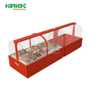 Chất lượng cao Kim loại/Glas Hot & lạnh tùy chọn bánh hiển thị trường hợp cho siêu thị hoặc cửa hàng bánh - Product Image 5