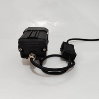 Phare antibrouillard à LED bicolore pour moto Feu de conduite à LED bicolore pour moto avec œil de diable rouge/bleu