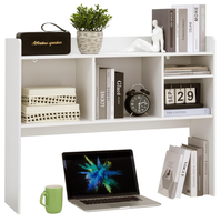 Étagère de bureau en bois avec 6 étagères pour bureau d'ordinateur, organisateur de bureau à 3 niveaux