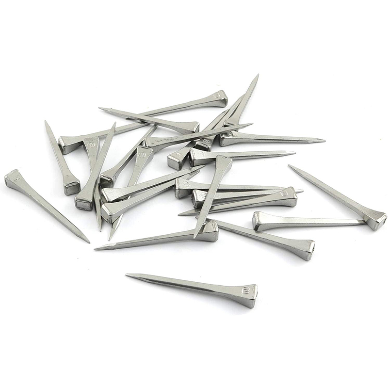 250Pcs Copper Plated Horseshoe Nails 51mm - Rustproof Equestrian Supplies For Horse Hoof Care
