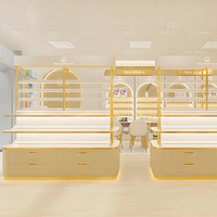 ONI Shopfitting + Nail Salon Space-Thème or crémeux-Affichage exquis/Expérience confortable