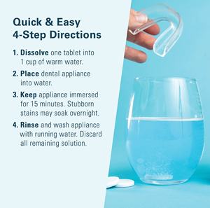 Tabletas de Limpieza para Retenedores Dentales, Protector <span class=keywords><strong>Dental</strong></span> Nocturno Ligero, Tabletas de Limpieza para Alineadores y Dentaduras Postizas, 60 Tabletas - Product Image 4