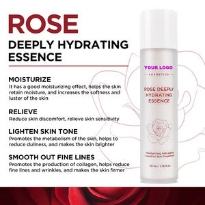 Suero facial iluminador sin parabenos rico en antioxidantes nutritivo agua de rosas y vitamina E antienvejecimiento hidratante y lucha contra la opacidad - Product Image 2