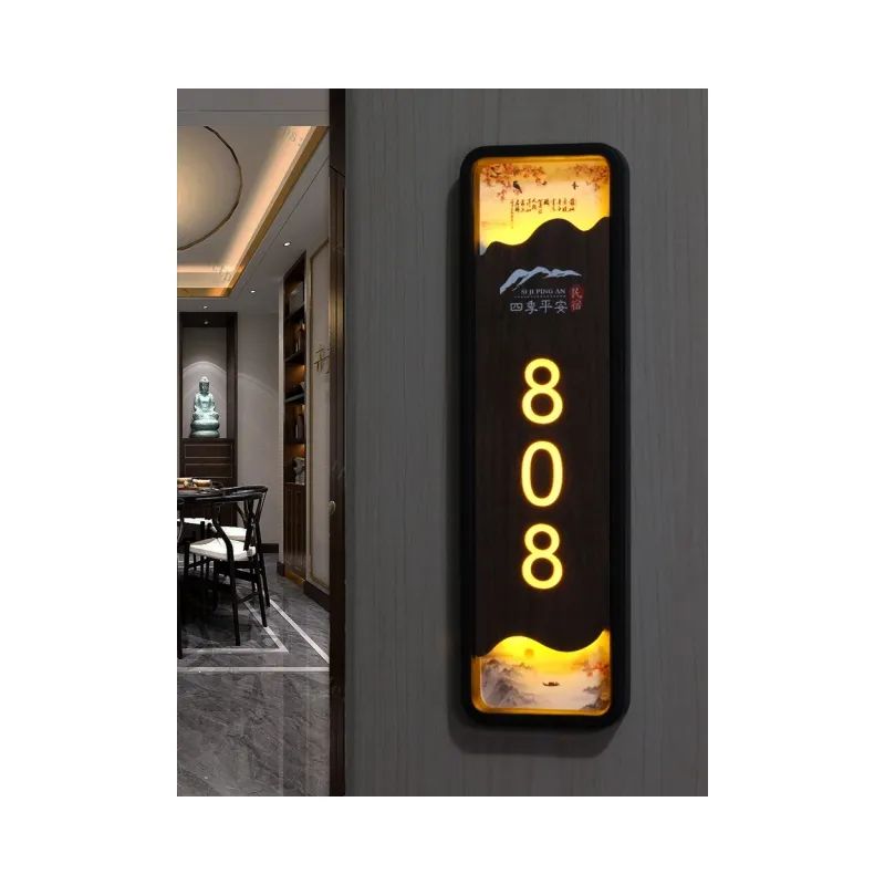 Di alta qualità in acrilico camera d'albergo numero porta cartello personalizzato lettera segno di colore esterno interno forma personalizzata 35