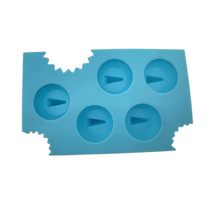 Bán Buôn Tự Làm Cá Mập Vây Hình Dạng Sô Cô La Jello Nhà Sản Xuất Khuôn Bpa Miễn Phí Linh Hoạt Vui Vẻ Silicone Cá Mập Vây <span class=keywords><strong>Ice</strong></span> <span class=keywords><strong>Cube</strong></span> Khay - Product Image 5