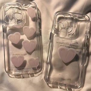 Custodia per <span class=keywords><strong>iPhone</strong></span> 15 16 17 Pro Max a forma di <span class=keywords><strong>cuore</strong></span> trasparente, antiurto in TPU, morbida, cover posteriore - Offerta imperdibile - Product Image 1