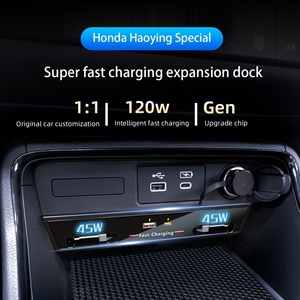 Station de charge rapide USB-C 12-24V pour modification et mise à niveau de voitures 2020-2023, compatible Breeze/CR-V - Product Image 1