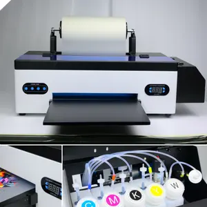 Digital L1800/1390 small coil printing PET film printing T-shirt pattern DTF printer A3 specification