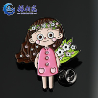 Badges et épingles en métal émaillé personnalisés, logo sur mesure, forme 3D, placage or/argent, motifs de dessins animés, taille personnalisée, impression typographique