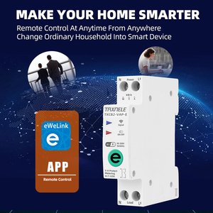 Ewelink WIFI Compteur d'énergie intelligent Protecteur de courant de tension Kwh Mesure Surveillance Disjoncteur Minuterie Relais 63A - Product Image 5