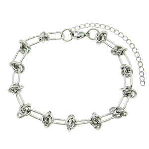 Hip-hop bracelet splicing chain necklace with collarbone chain neck chain titanium steel accessories - Product Image 5