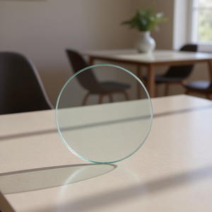 Copertura protettiva rotonda trasparente in vetro sintetico Ilan da 25 cm e 2,0 mm - Product Image 1