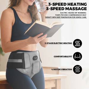 Ceinture de massage vibratoire à lumière rouge de nouvelle conception, soutien de l'hernie, soutien de la hanche et de l'aine avec chaleur et massage - Product Image 2
