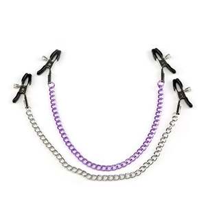 Pinzas Metálicas para Pezones con Cadena, Restricción de Senos, Bondage, Coqueteo, Clip para Clítoris, para Hombre y Mujer - Product Image 2