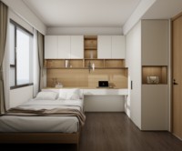 Armoire de chambre à coucher de luxe en bois, meuble de rangement modulaire personnalisé, ensemble de rangement en bois