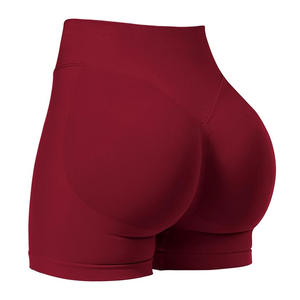 Pantalones Cortos de Yoga de <span class=keywords><strong>Cintura</strong></span> Alta Sin Costuras <span class=keywords><strong>para</strong></span> Mujer, Tallas Grandes, Efecto Push-Up, <span class=keywords><strong>para</strong></span> Deporte, Correr, Gimnasio, Fitness, XS-3XL, Logotipo Personalizado - Product Image 6