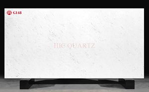 Calacatta แผ่นหินควอตซ์เทียมสีขาวดีไซน์ทันสมัยสำหรับเคาน์เตอร์ห้องครัวและโต๊ะเครื่องแป้ง - Product Image 2