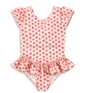 Robe de bain tutu à imprimé floral pour <span class=keywords><strong>fille</strong></span> avec logo personnalisé 2026, Rosie avec <span class=keywords><strong>short</strong></span> de legging, <span class=keywords><strong>maillot</strong></span> de bain tutu en gros - Product Image 2