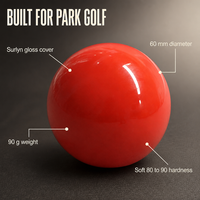Ball de golf surlyn deux pièces, grande taille 60mm 90g, logo personnalisé OEM ODM, haute visibilité, entraînement, vente en gros