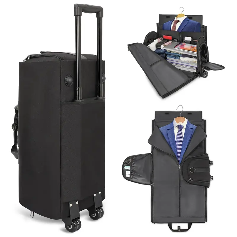 सूटकेस पर ले जाने परिधान Duffle ढोना Weekender व्यापार यात्रा ट्रॉली बैग पुरुषों परिधान ट्रॉली बैग